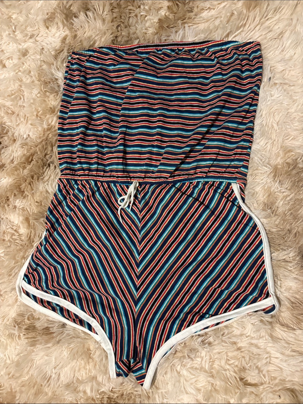 AMAZING 1970s roller tube romper